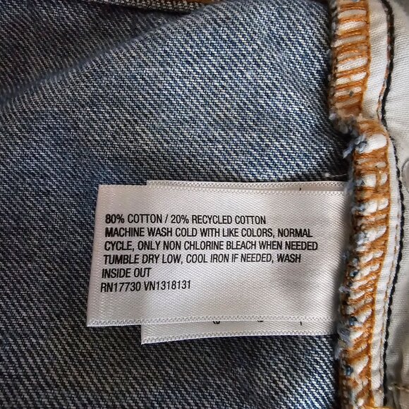 Wild Fable Women's Blue Light Wash Cotton Denim Low Rise Baggy Jean Size 17 - Picture 9 of 16